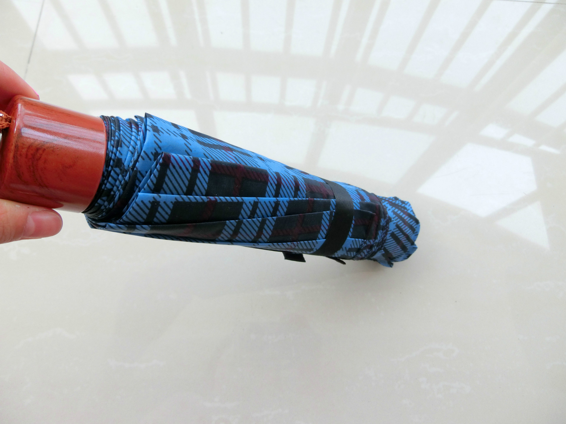 1901超大格子三折伞