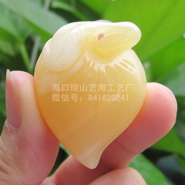 寿桃吊坠(中)2.7x3.6cm