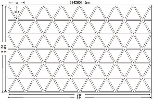 供应roomy洛美专利纸膜/正品现货纸膜/异型砖/三角砖zm0603