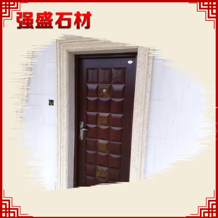 批发生产 优质天然大理石门套 专业防水大理石门套
