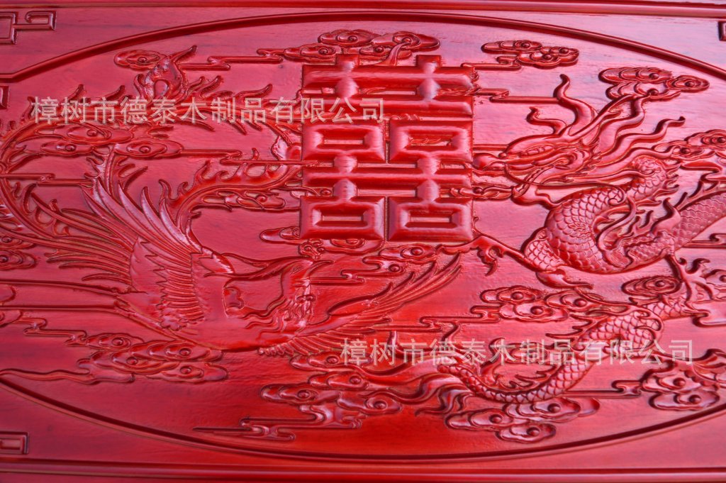 龙凤双喜 樟木箱 83x45x38cm (7)