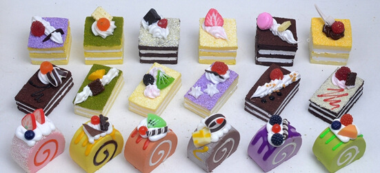 仿真水果面包 仿真食品装饰模型 仿真慕卷心蛋糕 心形小蛋糕