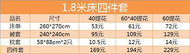 1.8米床提花报价