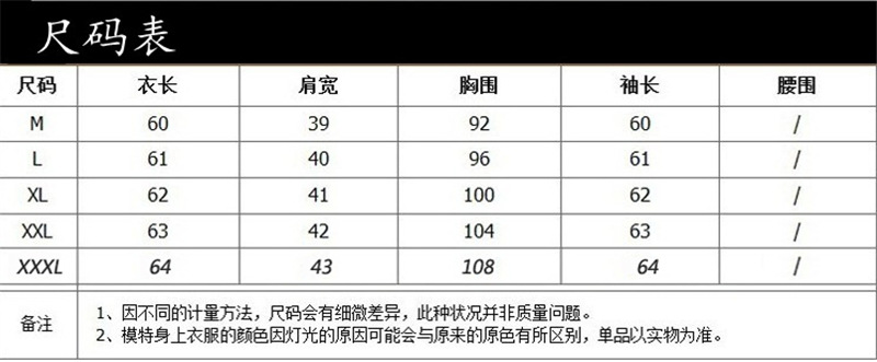 尺碼表、13132