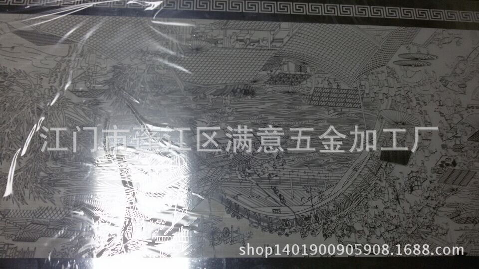 蚀刻画 蚀刻加工各种不锈钢墙画、款式新颖、品类繁多、可按客户要求订制