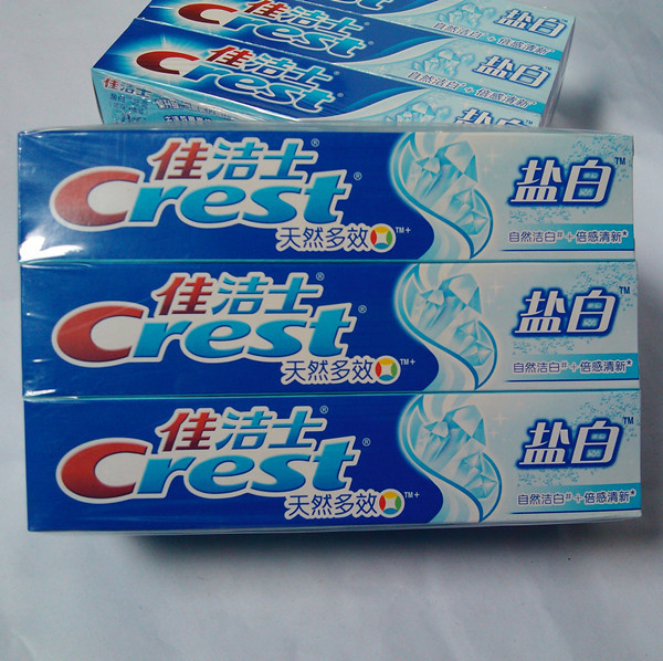 佳洁士牙膏天然多效盐白90g克