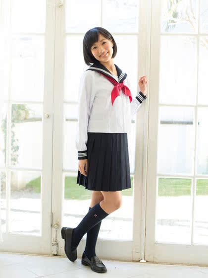 学生服 定做棉布日本长袖水手服 校服 jk服饰 定制加工 印logo