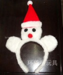 环乐星 圣诞雪人发箍 儿童毛绒雪人发夹 圣诞节头饰 头花饰品玩具