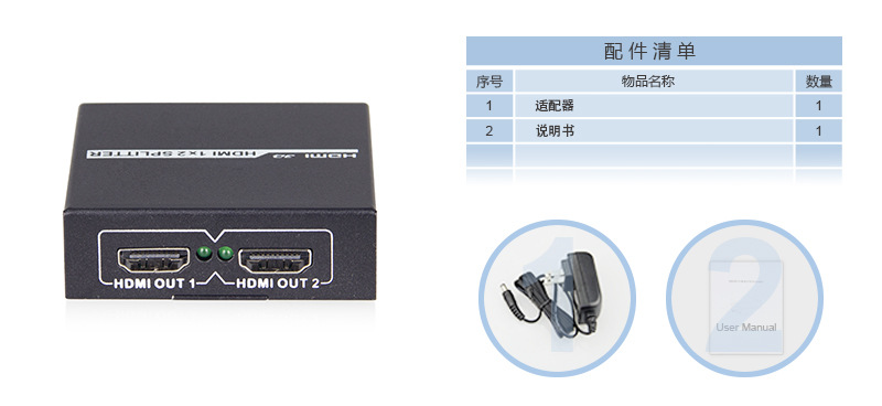 HDMI1x2_C_01_配件清单