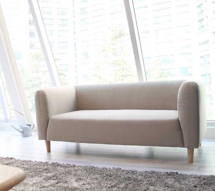 【梦梵】厂家直销 日式小户型沙发 客厅双人位布艺沙发 一件代发