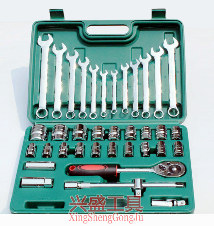 镜面37件套套筒扳手