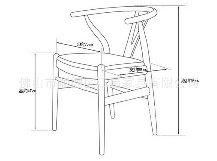 厂家直销新款创意y型椅 大量批发木纹叉骨椅 铁质围椅