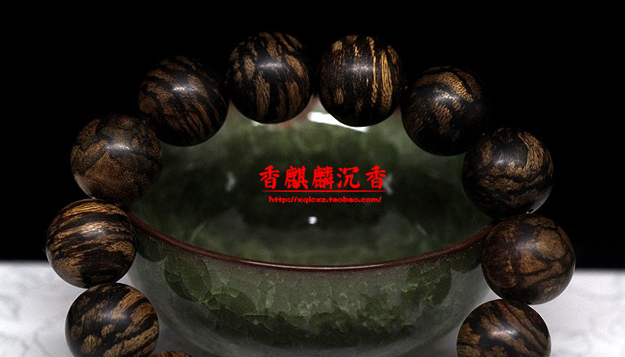 天王级加里曼丹老料沉香佛珠手串手链16mm 9分沉