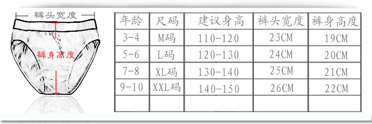 外贸儿童内裤 莫代尔卡通可爱童内裤男童三角内裤 厂家批发 7715