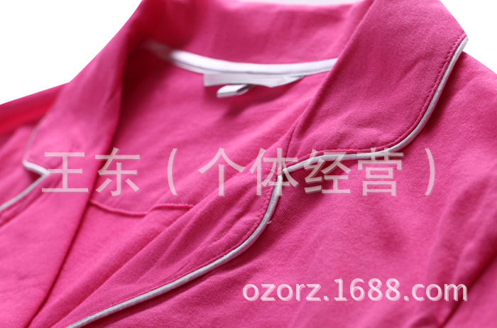 简约舒适 美国 柔软棉质宽松直筒 女款睡衣家居服套