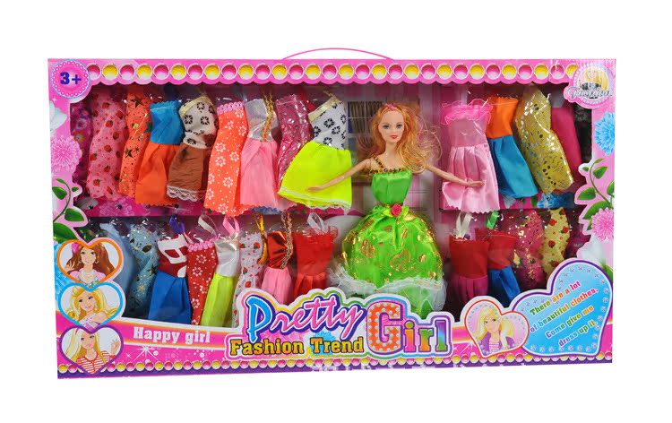 女孩礼物 玩具娃娃正品 正版芭比娃娃礼盒套装 奥龙创意