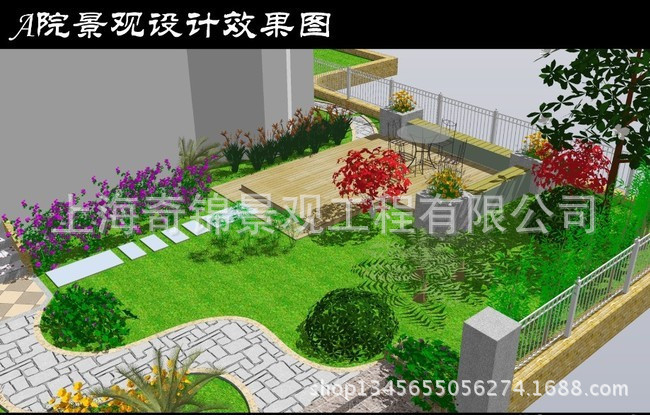 中式别墅效果图1