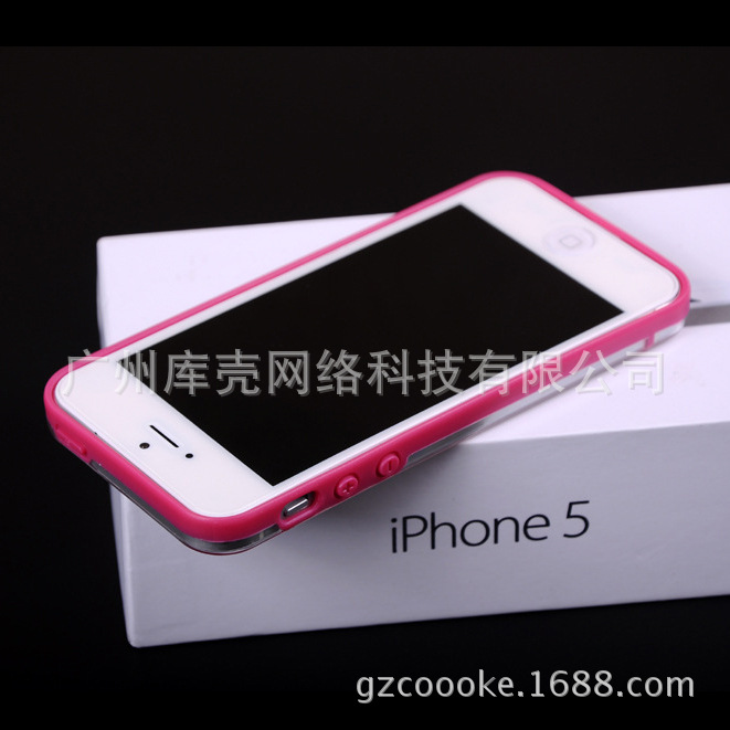 iphone5透明光面双色四点