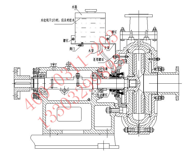 脱硫泵机械密封自循环无水
