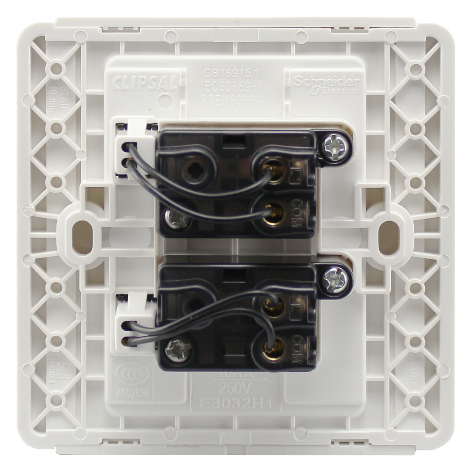 施耐德 E3032H2(EWWW) 10A LED双联双控开关 白_工博士智能制造网产品中心