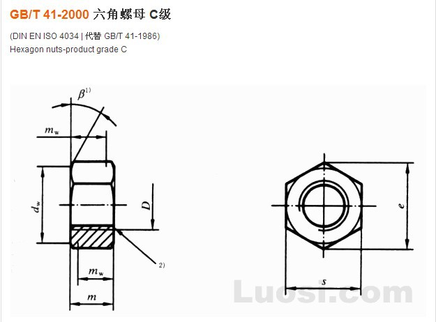 供应不锈钢gb41六角螺母,gb/t41六角螺母,gb41螺母