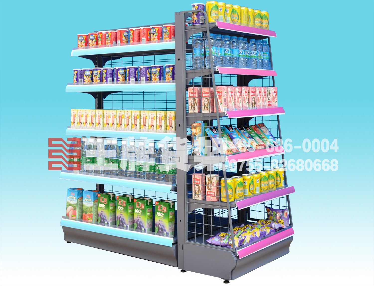 网背板双面货架带端头副本