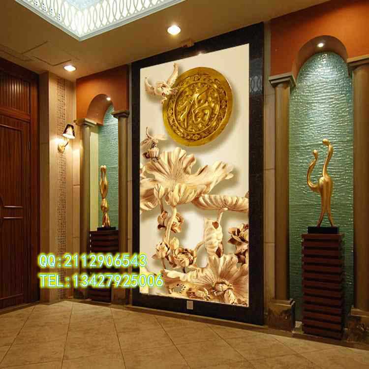 木雕荷叶 福1_conew1