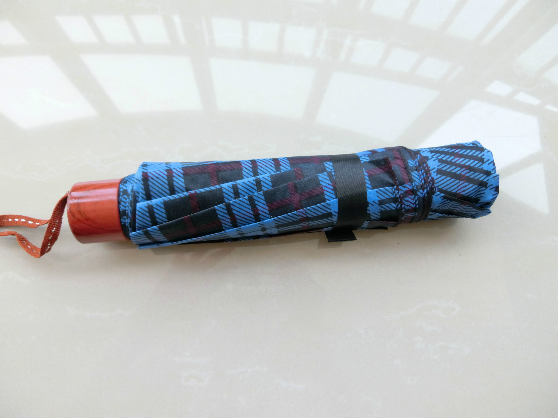 1901超大格子三折伞