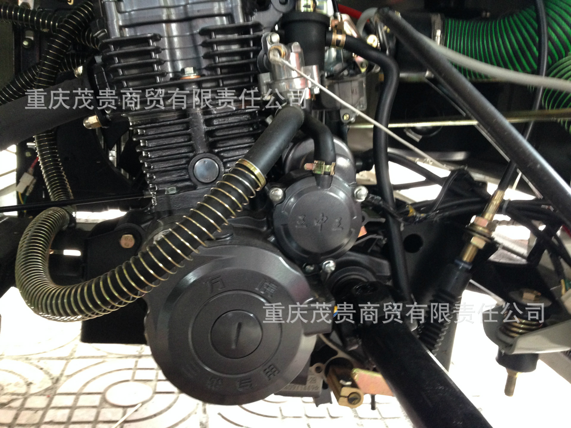 重庆万虎工业燃油方向盘250型发动机翻斗正三轮摩托车—&mdash