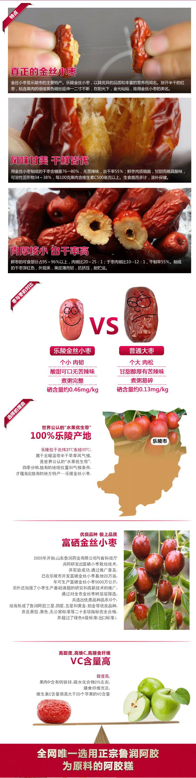 多美膠阿膠金絲棗 超值禮包 美容滋補 食用的佳品 726g/袋