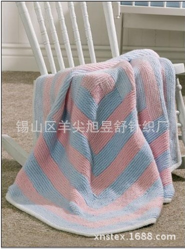 针织盖毯披毯,,婴幼儿毯子,针织靠垫套整套