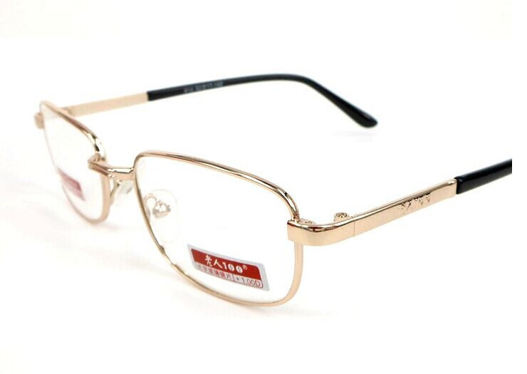 廠家直銷 老人100高檔超清晰光學(xué)玻璃老花鏡 男女抗疲勞814玻璃