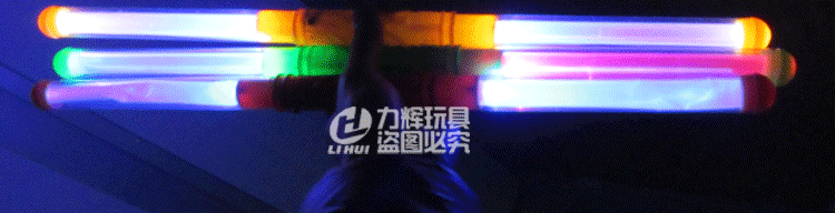 儿童发光玩具批发 红蓝双闪光如意金箍棒 地摊货源 节日舞会道具