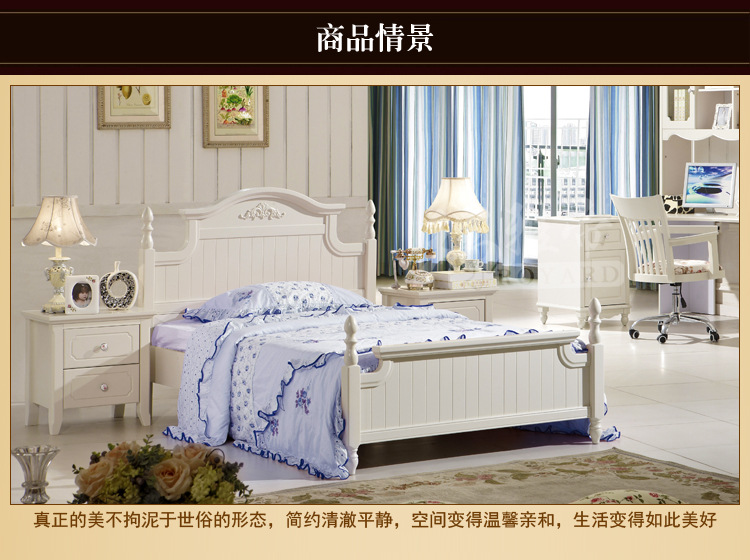 厂家批发 欧式实木象牙白床头柜 卧室家具 质量保证