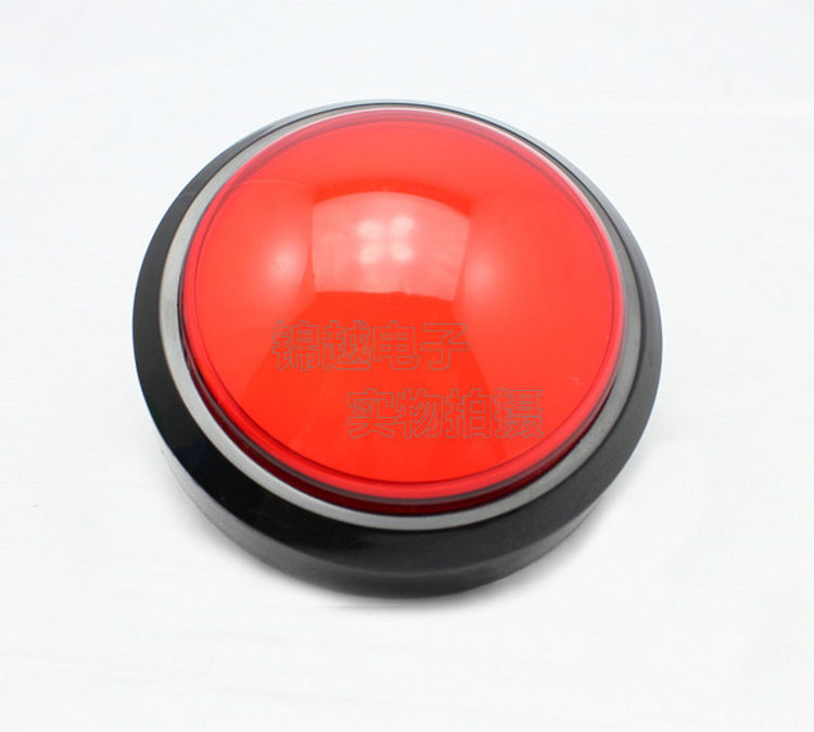 100凸面带灯按钮中国好声音按钮 dj大按钮大圆互动按键游戏机按钮