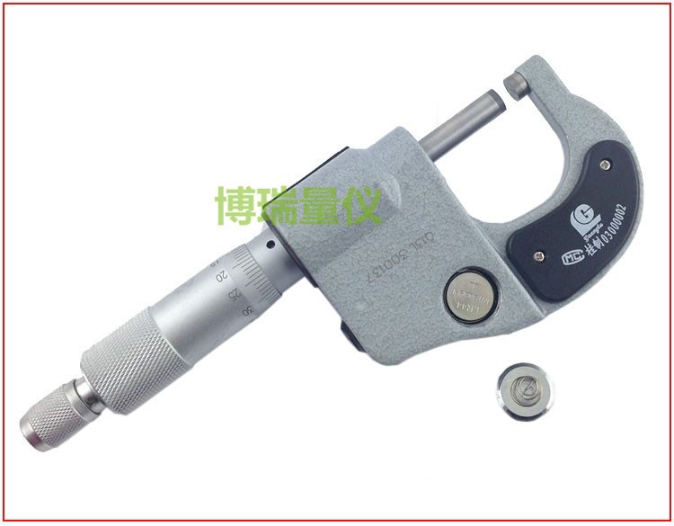 批发广陆数显千分尺0-25 50 75 100MM*0.001螺旋测微器 一级代理
