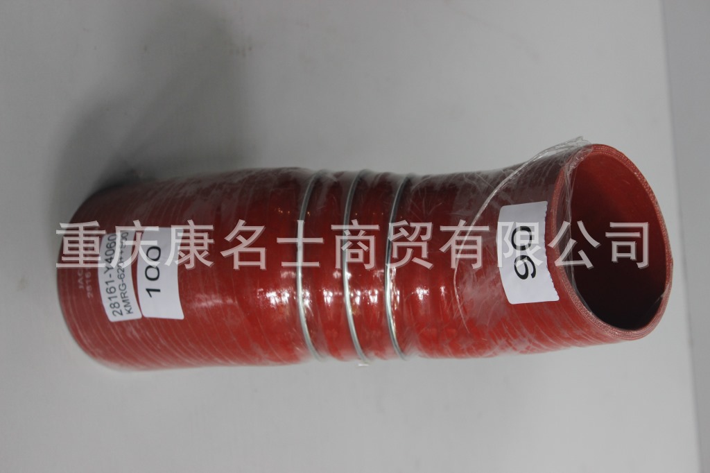 台湾硅胶管KMRG-620++500-华菱增压器胶管28161-Y4060-格尔发增压器硅胶管耐酸碱,红色钢丝3凸缘2Z字内径90变100XL350XL320XH160XH180-12