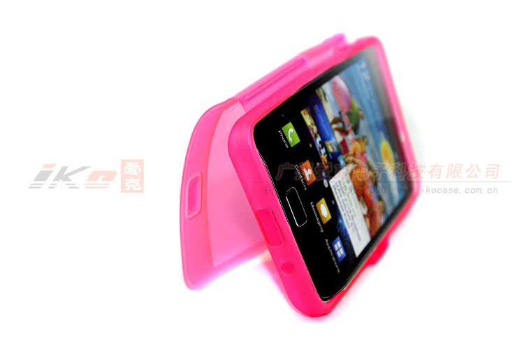 三星 I9100 磨砂透明翻盖 08