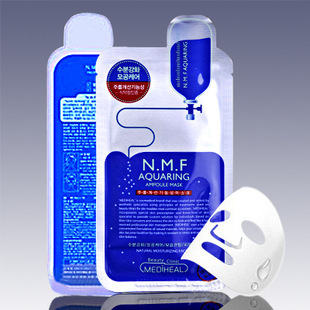 韓國可萊絲 NMF 針劑水庫補水蠶絲麵膜貼 補水保濕麵膜批發10片裝工廠,批發,進口,代購
