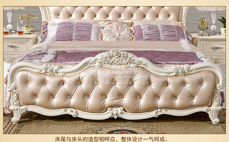 2015新款创意床特价批发高档欧式家具双人床1.5米欧式真皮 婚床