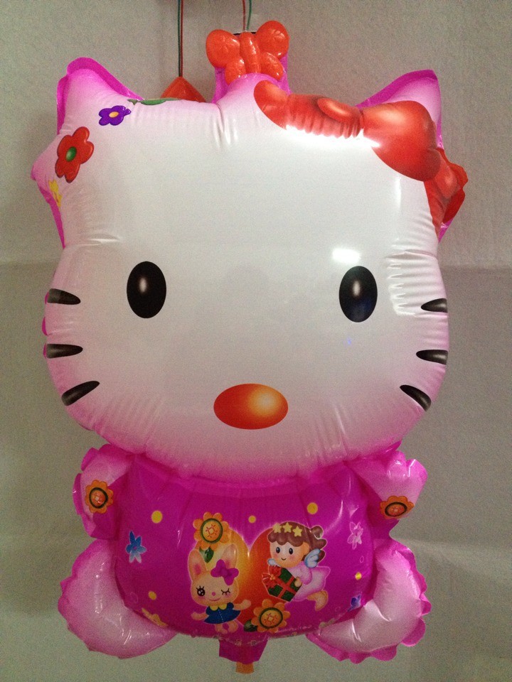 2014新款元宵灯笼 卡通kitty猫元宵节灯笼 音乐带闪光灯笼玩具图片_17