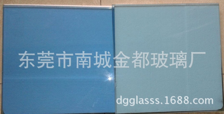 东莞彩色玻璃厂家供应海洋蓝玻璃,福特蓝玻璃,茶色玻璃