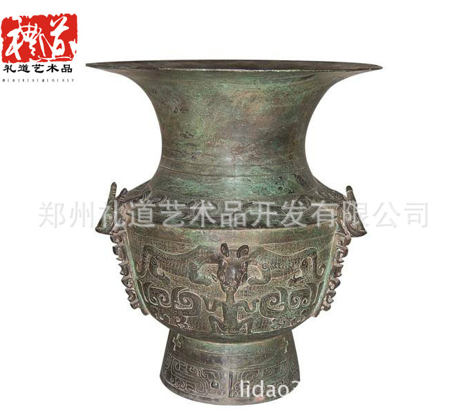 06龙虎尊高17cm口径15cm底径7.5cm