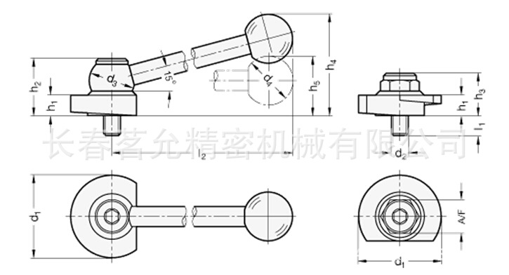 德国进口ganter品牌 不锈钢凸轮式锁紧杆gn 918.7 系列产品