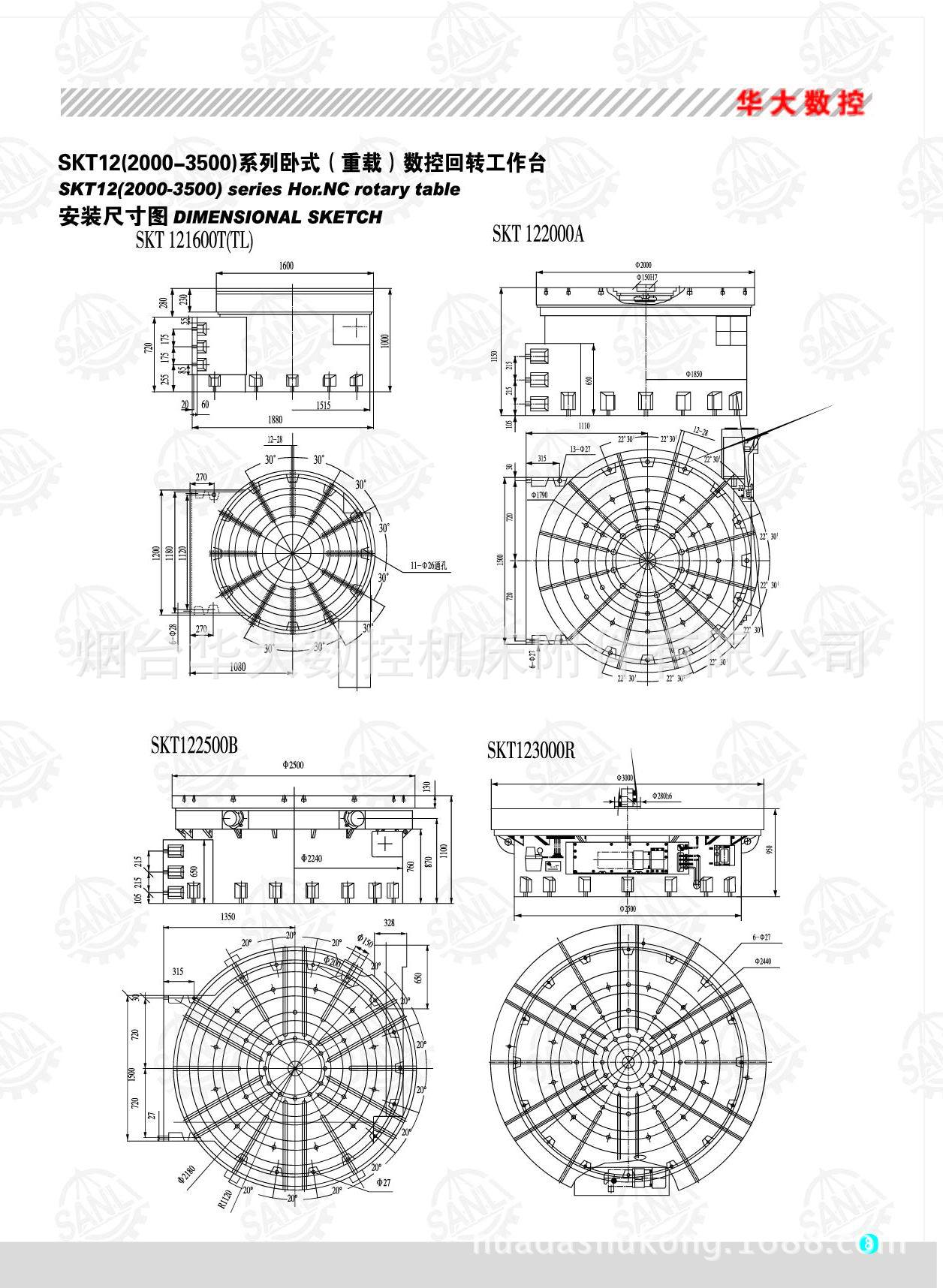 SKT12系列 特大型（重型）数控回转工作台/分度盘