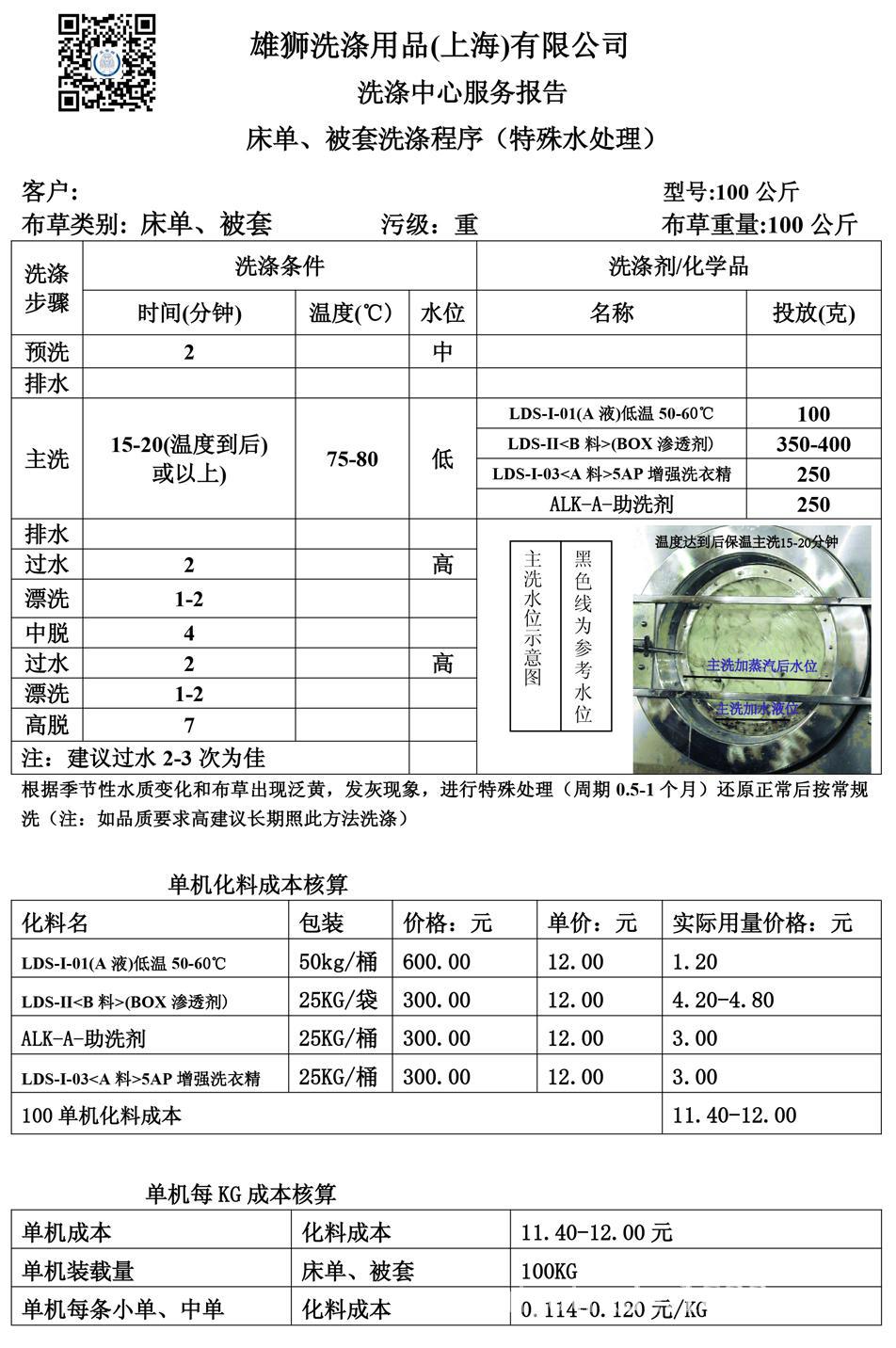 酒店特殊处理床单洗涤服务报告-9