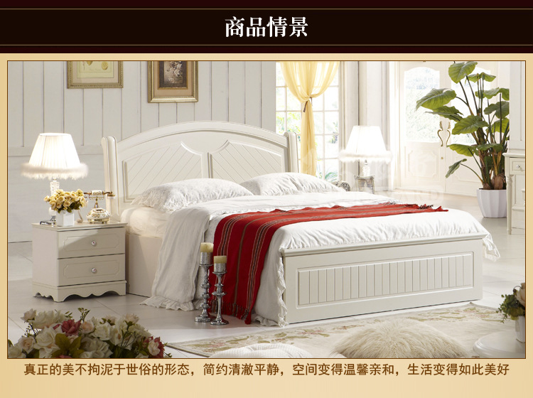 《厂价直销》田园家具实木床头柜简约床头柜象牙白质量保证