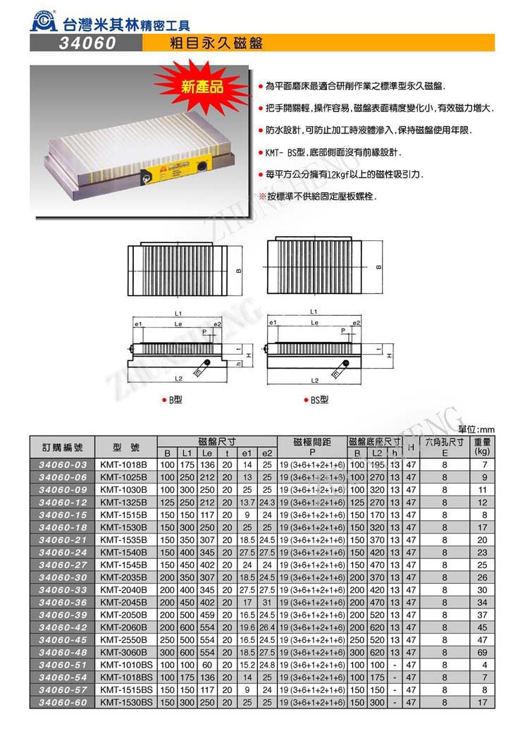 34060粗目永久磁盘