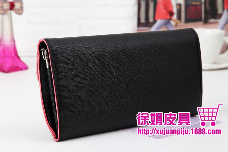 彩邊S型不加寬 女式長款手拿包單肩斜跨錢包10