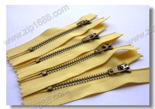 5号金属闭口青古铜拉链